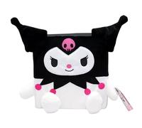 Hello Kitty Cubeez Kuromi - Peluche apilable de 20 cm con espuma viscoelástica suave para una sensación de aplastamiento, perfecto para coleccionar, apilar y exhibir, fans y coleccionistas