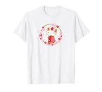 Hello Kitty Cute Cherry Blossom Sakura Season en Japón Camiseta, Hombre, Blanco, M