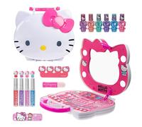 Hello Kitty Face Light-Up Mape-Up Vanity para nias incluye accesorios para el ojo y labios para el regalo de cumpleaos y las bateras AA no incluid