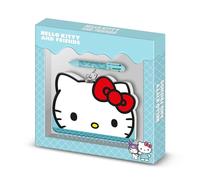 Hello Kitty Face-Pack de Diario Kawaii + Bolígrafo de 6 Colores, Azul