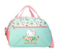 Hello Kitty Floral kitty Bolsa de Viaje Verde 40x28x22 cms Poliéster