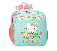 Hello Kitty Floral kitty Mochila Preescolar Adaptable a Carro Verde 23x25x10 cms Poliéster