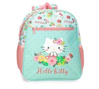 Hello Kitty Floral Mochila escolar diferentes tamaños Azul Poliéster