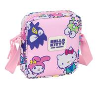 HELLO KITTY & FRIENDS - Bandolera Pequeña, Bandolera Infantil, Bolso Niño, Ideal para Niños de 5 a 14 Años, Cómoda y Versátil, Calidad y Resistencia, 16x4x18 cm