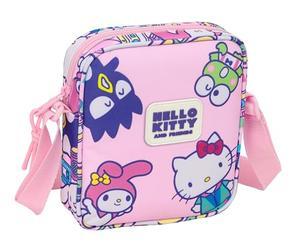 HELLO KITTY & FRIENDS - Bandolera Pequeña, Bandolera Infantil, Bolso Niño, Ideal para Niños de 5 a 14 Años, Cómoda y Versátil, Calidad y Resistencia, 16x4x18 cm