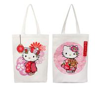 Sakami Merchandise Bolso de mano Hello Kitty & Friends de algodón, diseño kimono