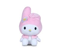 Hello Kitty Friends Plush, 22 cm My Melody Soft Toy, Adorable Bunny Character from Hello Kitty Series, Official Licensed Plush for Fans and Collectors, for age 4+