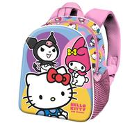 Hello kitty happy-mochila 3d elite, rosa, 25 x 30 cm, capacidad 7 l