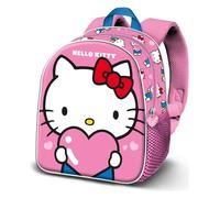 Hello kitty heart-mochila 3d elite, rosa 25 x 30 cm, capacidad 7 l