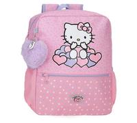 Hello Kitty Hearts & Dots Mochila Escolar Rosa 27x33x11 cms Poliéster 9,8L