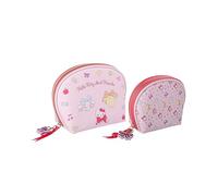 Hello Kitty Juego de bolsas de maquillaje Domo, licencia oficial, bolsas de viaje grandes y pequeñas, bonitas bolsas de maquillaje, regalos Sanrio, Rosa Multi