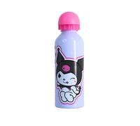 Hello Kitty Kuromi Botella Reutilizable, Botella de Viaje de Aluminio para Niñas, Capacidad 500 ml (Fuchsia)
