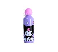 Hello Kitty Kuromi Botella Reutilizable, Botella de Viaje de Aluminio para Niñas, Capacidad 500 ml (Rosa)