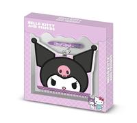 Hello Kitty Kuromi Face-Pack de Diario Kawaii + Bolígrafo de 6 Colores, Lila