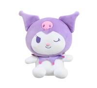 Hello Kitty Kuromi Plush, 16 cm Purple Soft Toy, Mini Collectable Plush of Cheeky Kuromi in Purple Jester Outfit, Oficial Licensed Sanrio Character Toy, Suitable for Ages 4+