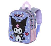 Hello Kitty Kuromi Rebel-Mochila 3D Elite, Malva, 25 x 30 cm, Capacidad 7 L