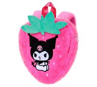 Hello kitty kuromi strawberry-mochila soft, rosa
