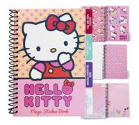 Hello Kitty Libro de Pegatinas para Niñas y Adolescentes, Pack de 28 Hojas 400+ Infantiles, Ideas Regalos Anime