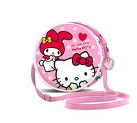 Hello Kitty Lovely-Bolso Redondo, Rosa, 18,5 x 18,5 cm