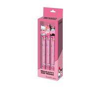 Hello Kitty Mix-Pack de 3 Bolígrafos de Gel Borrables, Rosa, 9,5 x 23 cm