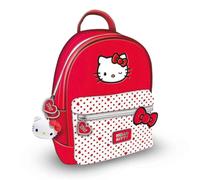 Hello Kitty - Mochila de moda con diseño de lunares, con licencia oficial, bonita mochila escolar para niñas, mochila casual para viajes, universidad, trabajo, elegante bolsa kawaii, mercancía de