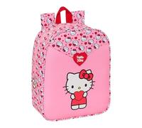 HELLO KITTY - Mochila Infantil, Mochila Niño, Mochila Escolar, Adaptable a Carro, Ideal para Guardería, Cómoda y Versátil, Calidad y Resistencia, 22x10x27 cm
