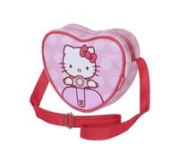 Hello Kitty Moto-Bolso Corazón Casual, Rosa, 21 x 15,5 cm