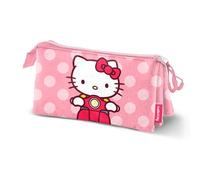 Hello Kitty Moto-Triple - Estuche para lápices, Color Rosa, 23 x 11 cm