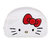 Hello Kitty Neceser de Viaje, de Felpa, Espacioso, Blanco 22x15x7cm