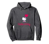 Hello Kitty - Nunca Puedes Tener demasiados Amigos Sudadera con Capucha, Unisex para Adultos, Jaspeado Oscuro, S