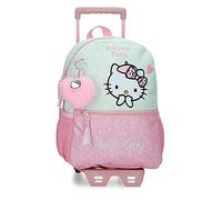 Hello Kitty Paris Mochila Escolar con Carro Rosa 25x32x12 cms Poliéster 9,6L