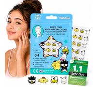 Hello Kitty Pompompurin Parches Granos 20 Parches - Pimple Patch Hidrocoloide Invisible - Parche Acne Cara - Pegatinas Granos Estrella - Tratamiento Anti Imperfecciones Acné Facial Día y Noche