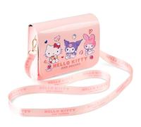 Hello Kitty Sanrio Bolso Niña con Correa Ajustable Kawaii Bolso Bandolera Mujer Chica Kuromi My Melody Regalos de Anime (Rosa)