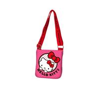 Hello Kitty Sanrio Bolso para Niñas, Bandolera Diseño Clasico, Bolso Ajustable, Regalo Niñas y Adolescentes