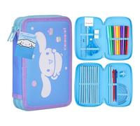 Hello Kitty Sanrio Estuche Escolar Niña Material Escolar Estuches Bonitos Aesthetic Kuromi Cinnamoroll Set Colorear Lápices de Colores Bolígrafos (Multi Cinnamoroll)