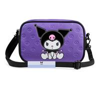 Hello Kitty Sanrio Kuromi Bolso Bandolera Niña y Chica Adolescente, Bolsos Juveniles con Correa y Cierre de Cremallera, Regalos Anime (Morado Kuromi)