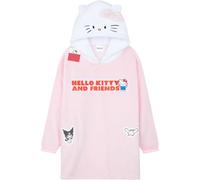 Hello Kitty Sanrio Manta con Capucha Niñas Adolescentes, Sudaderas de Marca Oversize con o sin Función Almohada, Regalos Niña (Rosa)