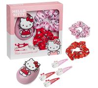 Hello Kitty Set Cepillo para el Pelo para Niñas, Adolescentes y Mujeres, Accesorios Viaje, Regalos para Ella (Cepillo y Accesorios de Hello Kitty)