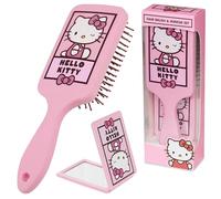 Hello Kitty Set Cepillo para el Pelo para Niñas, Adolescentes y Mujeres, Accesorios Viaje, Regalos para Ella (Cepillo y Espejo de Hello Kitty)