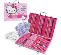 Hello Kitty Set de Arte para Niñas con 137 Piezas, Maletin Pinturas para Niños