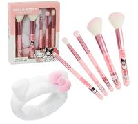 Hello Kitty Set de Brochas de Maquillaje, Kit de 5 Pinceles - Regalos para Mujer