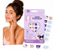 Hello Kitty Set Parches Granos 20 Parches - Pimple Patch Hidrocoloide Invisible - Parche Acne Cara - Pegatinas Granos Estrella - Tratamiento Anti Imperfecciones Acné Facial Día y Noche