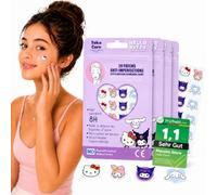 Hello Kitty Set Parches Granos 60 Parches - Pimple Patch Hidrocoloide Invisible - Parche Acne Cara - Pegatinas Granos Estrella - Tratamiento Anti Imperfecciones Acné Facial Día y Noche