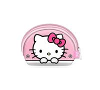 Hello Kitty Sneakers-Monedero Ovalado Casual, Rosa, 12 x 9 cm