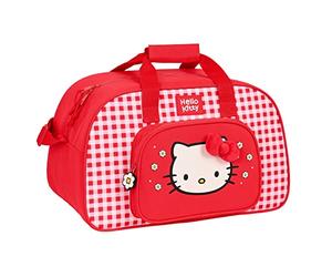 HELLO KITTY Spring - Bolsa de Deporte, Mochila, Ideal para Niños de Diferentes Edades, Cómoda y Versátil, Calidad y Resistencia, 40x23x24 cm, Color Rojo