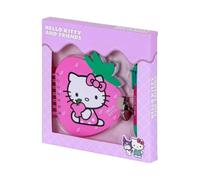 Hello Kitty Strawberry-Pack de Diario Fresa + Bolígrafo de 6 Colores, Rosa