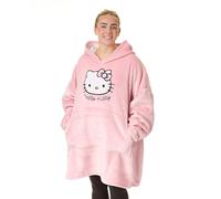 Hello Kitty Sudadera con Capucha para Mujer | Jersey con Capucha Rosa para Adultos con Estampado Grafico de Personaje Kitty White
