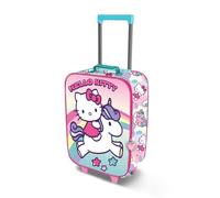 Hello Kitty Unicorn-Soft - Maleta con Ruedas 3D, Color Rosa, 17 x 33 x 52 cm, Capacidad 26 L