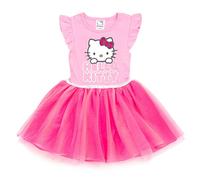 Hello Kitty Vestido tutú de tul para niñas del 4 de julio, tallas de niño a niño grande (2T - 14-16), Rosa, 7-8