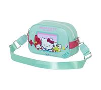 Hello Kitty Videogame-Bolso Bandolera Bowling Lite, Turquesa, 23 x 14 cm